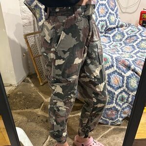 Ardene camo print cargo jeans
